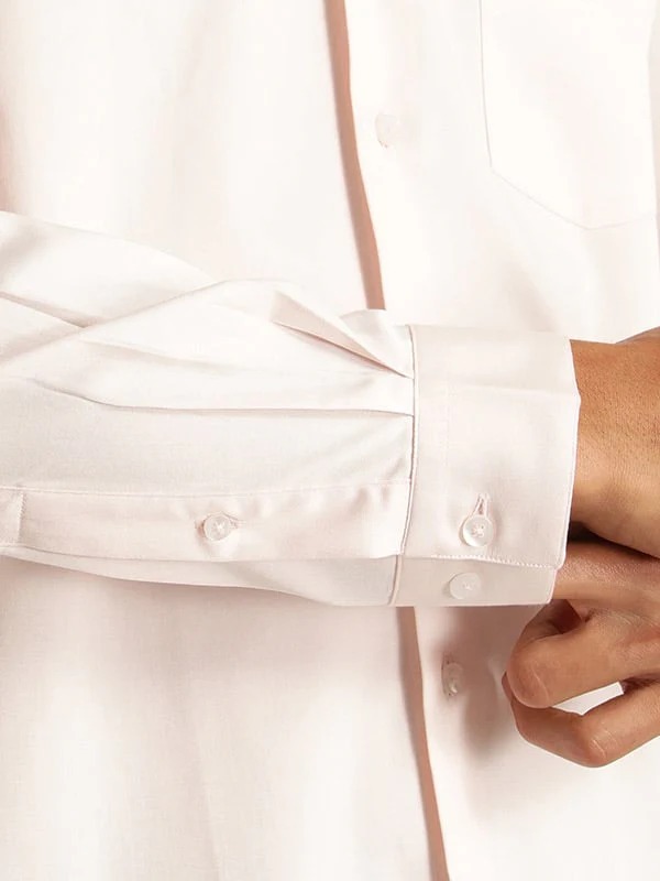 Indian Terrain Men Solid Pink Shirt